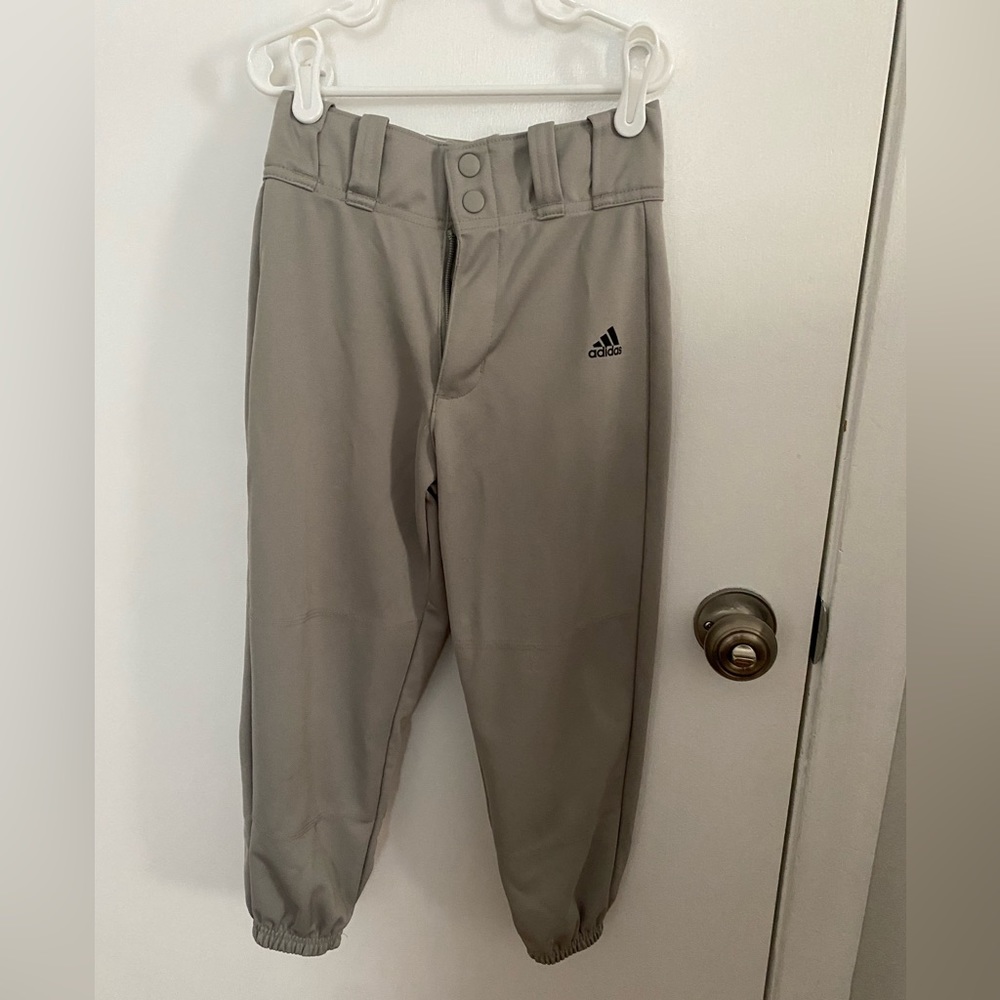 Adidas youth small baseball kicker length pants